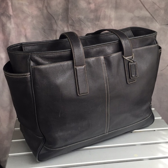 Coach Handbags - Coach M2S-5098 Black Leather Large Tote/Baby Tote